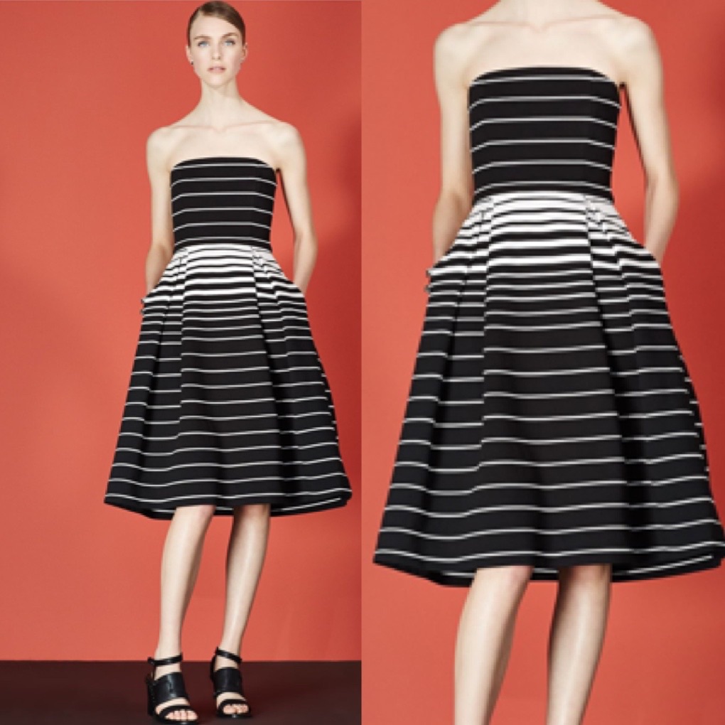 N/ Nicholas Corsico Stripe Ball Dress Size Us 4